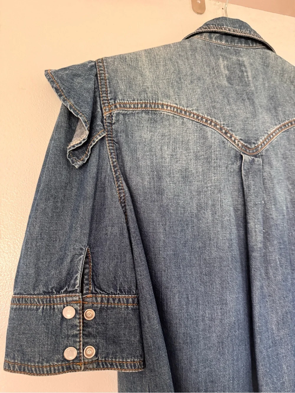 Zadig & Voltaire Toky Ruffle Denim Shirt - Picture 7 of 11